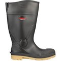 Tingley Rubber Profile® Knee Boot, Men's Size 10, 15"H, Plain Toe, Cleated Outsole, Brown Upper, Crepe Sole 51154.1